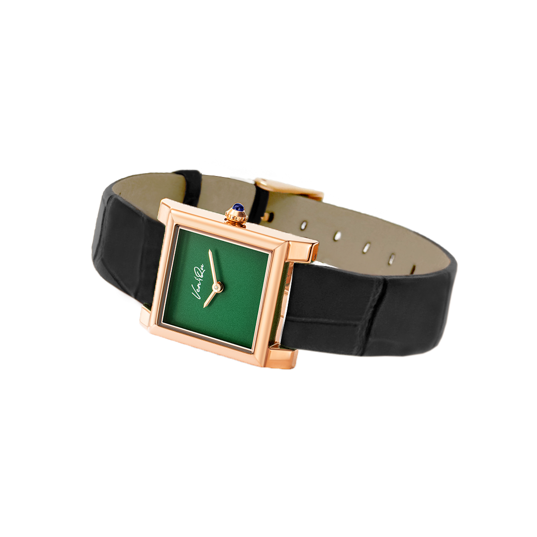 Doris-rosegold/Green (da Croc màu đen)