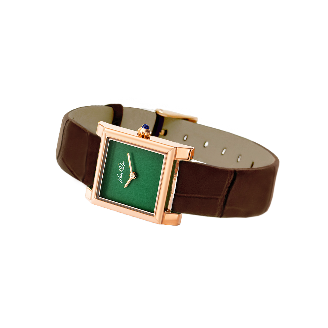 Doris-rosegold/Green (da Croc Nâu)