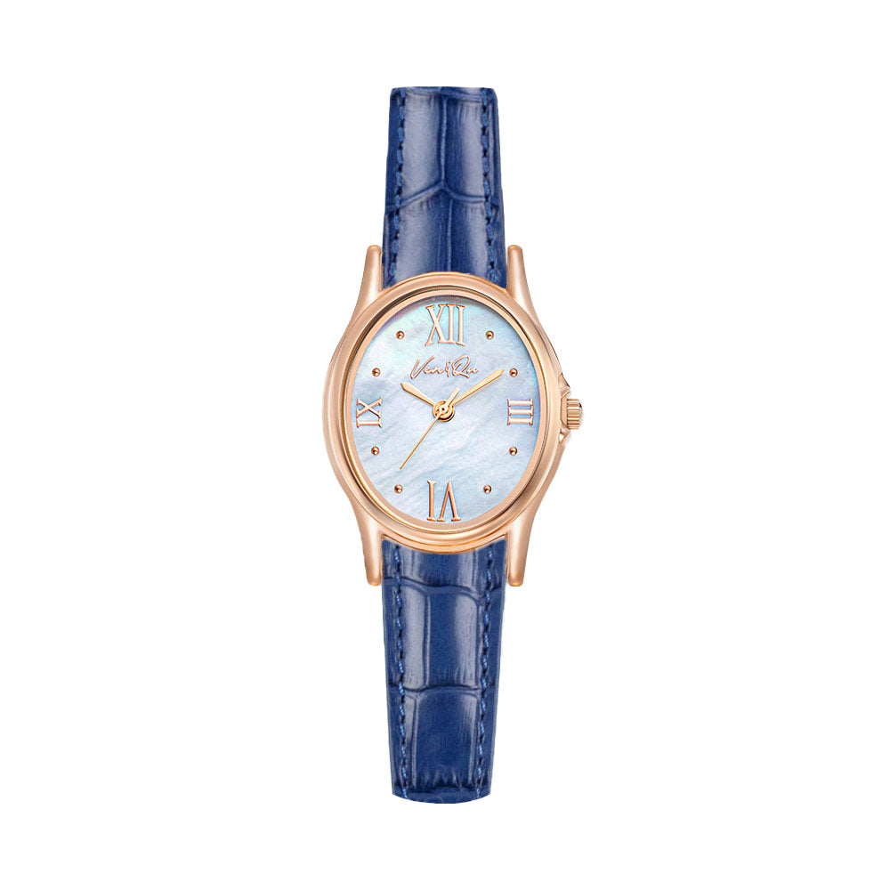 Gem-Rosegold/Opal (Ναυτικό δέρμα)