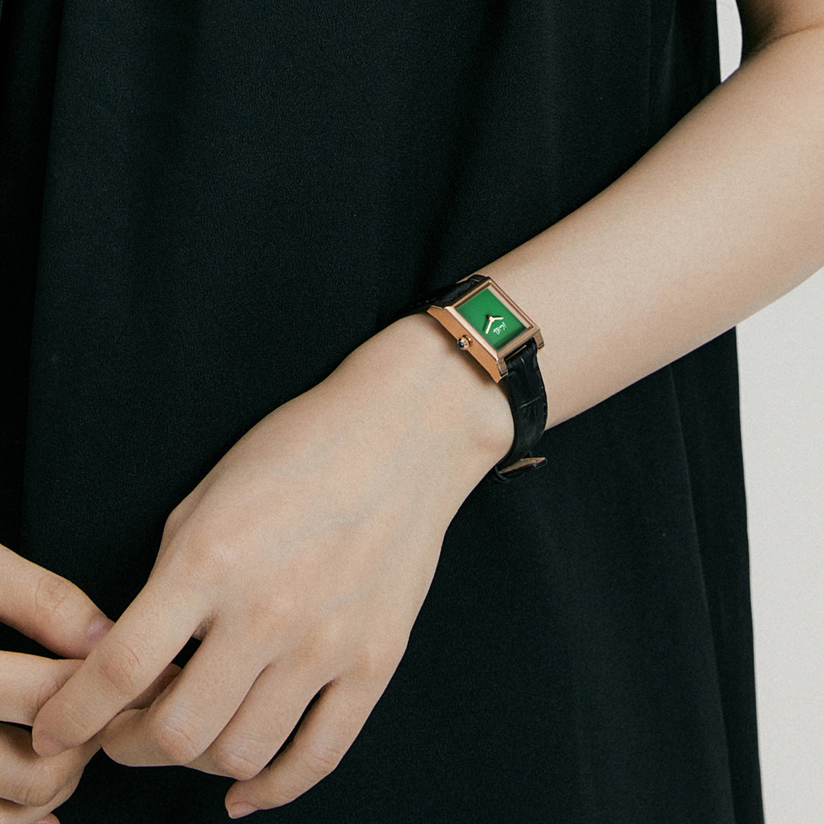 Doris-rosegold/Green (da Croc màu đen)