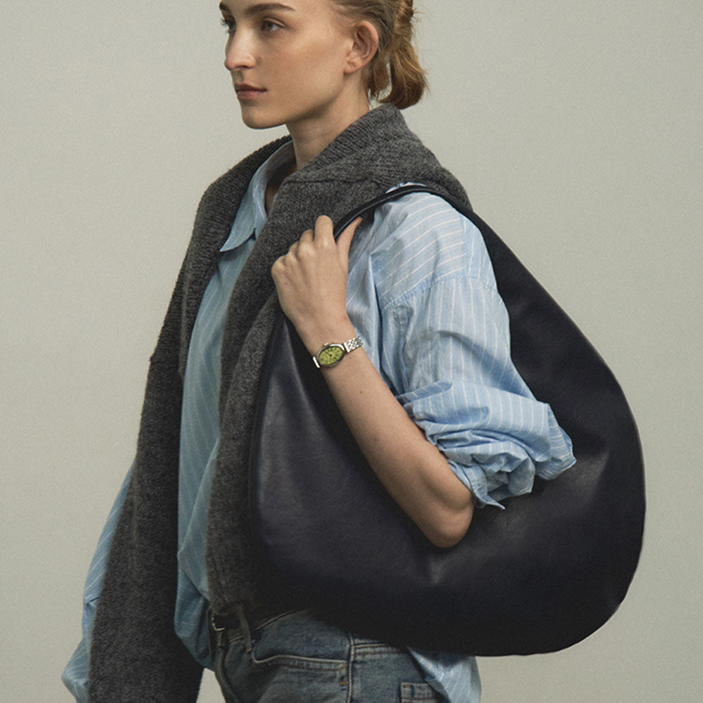 Geantă de umăr Pebble - Midnight Navy