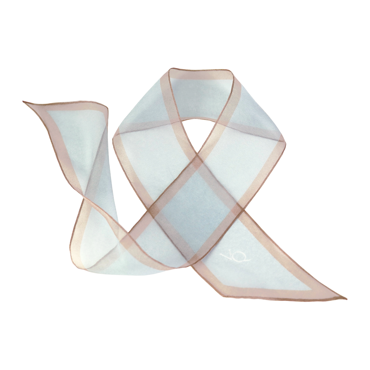 Silk Organza Aura Scarf-Cloud Mocha