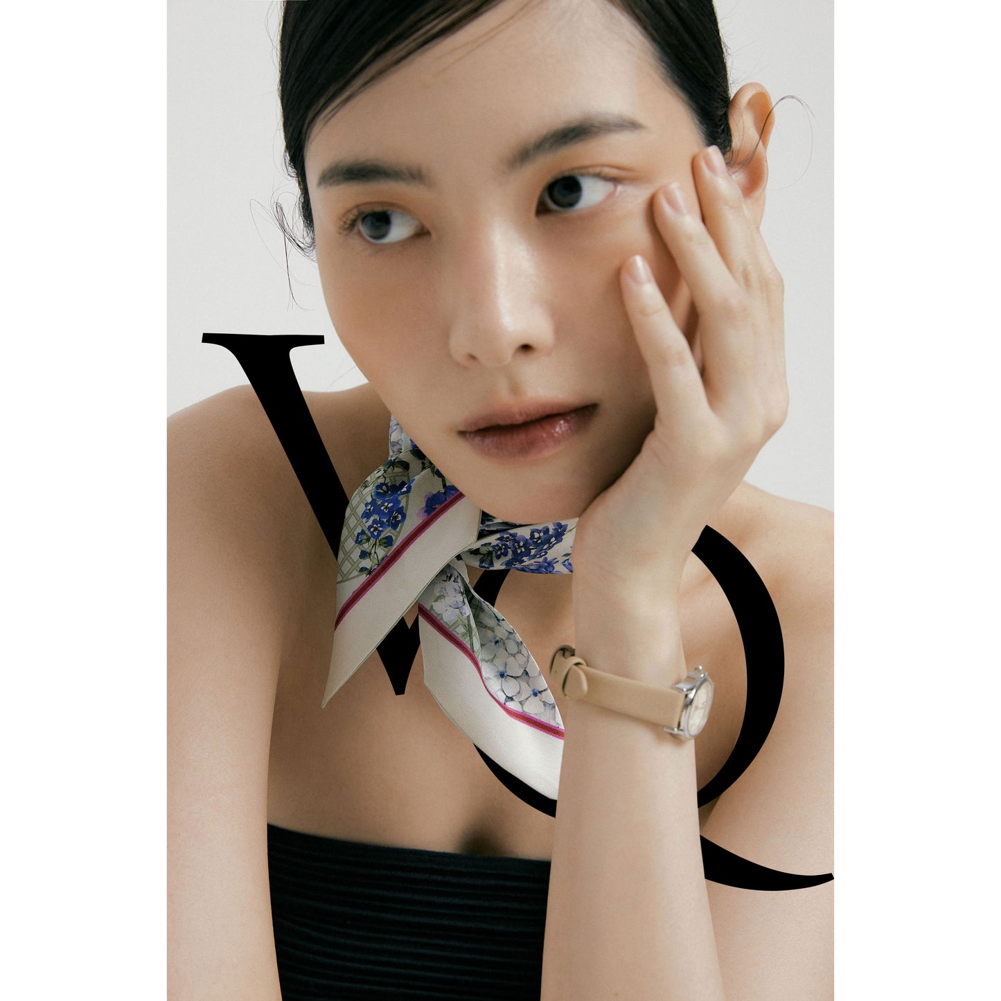 D_Flower-Day Long Silk Scarf