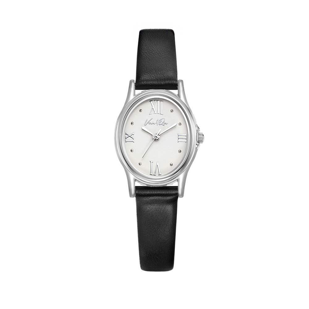 Gem-Silver/Pearl (Black leather)