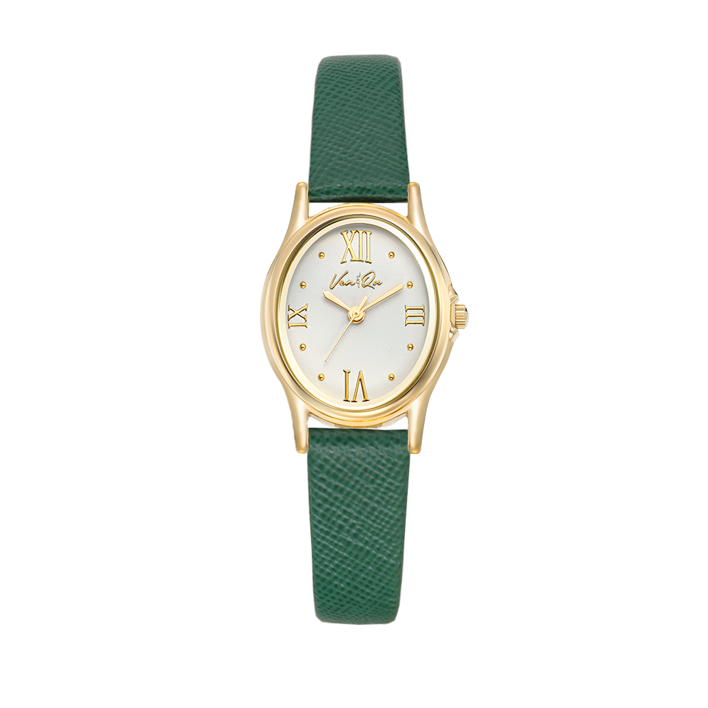 Gem-Gold/Pearl (Green Saffiano leather)