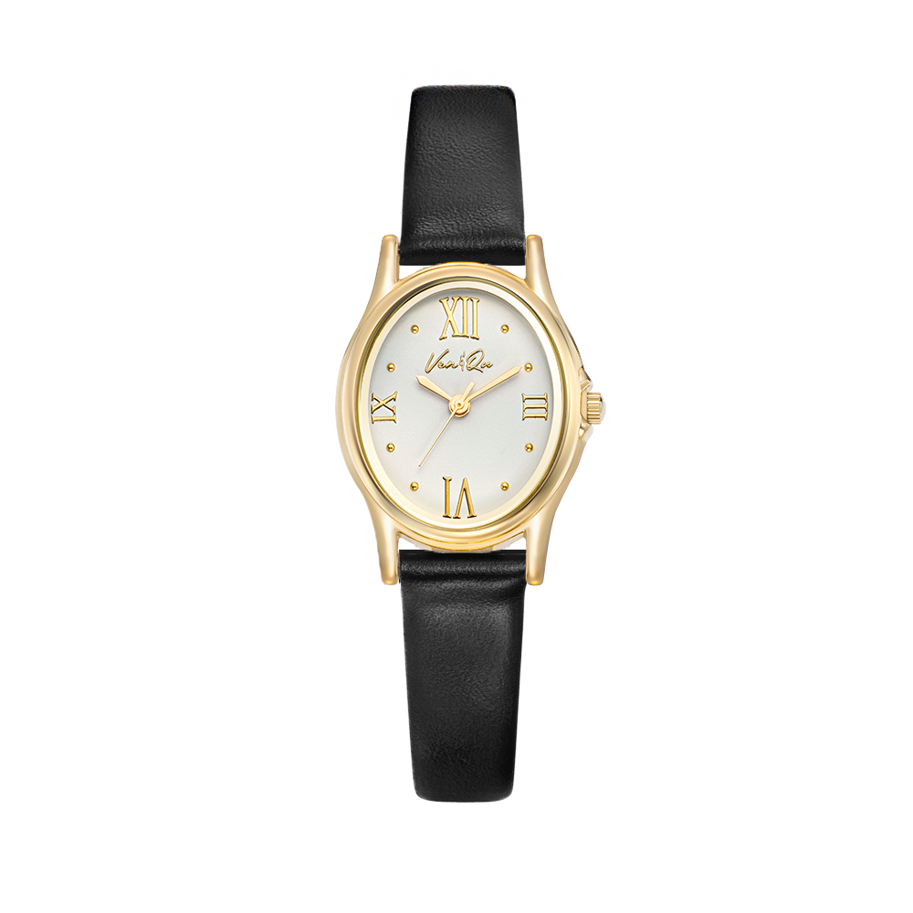 Gem-Gold/Pearl (Black leather)