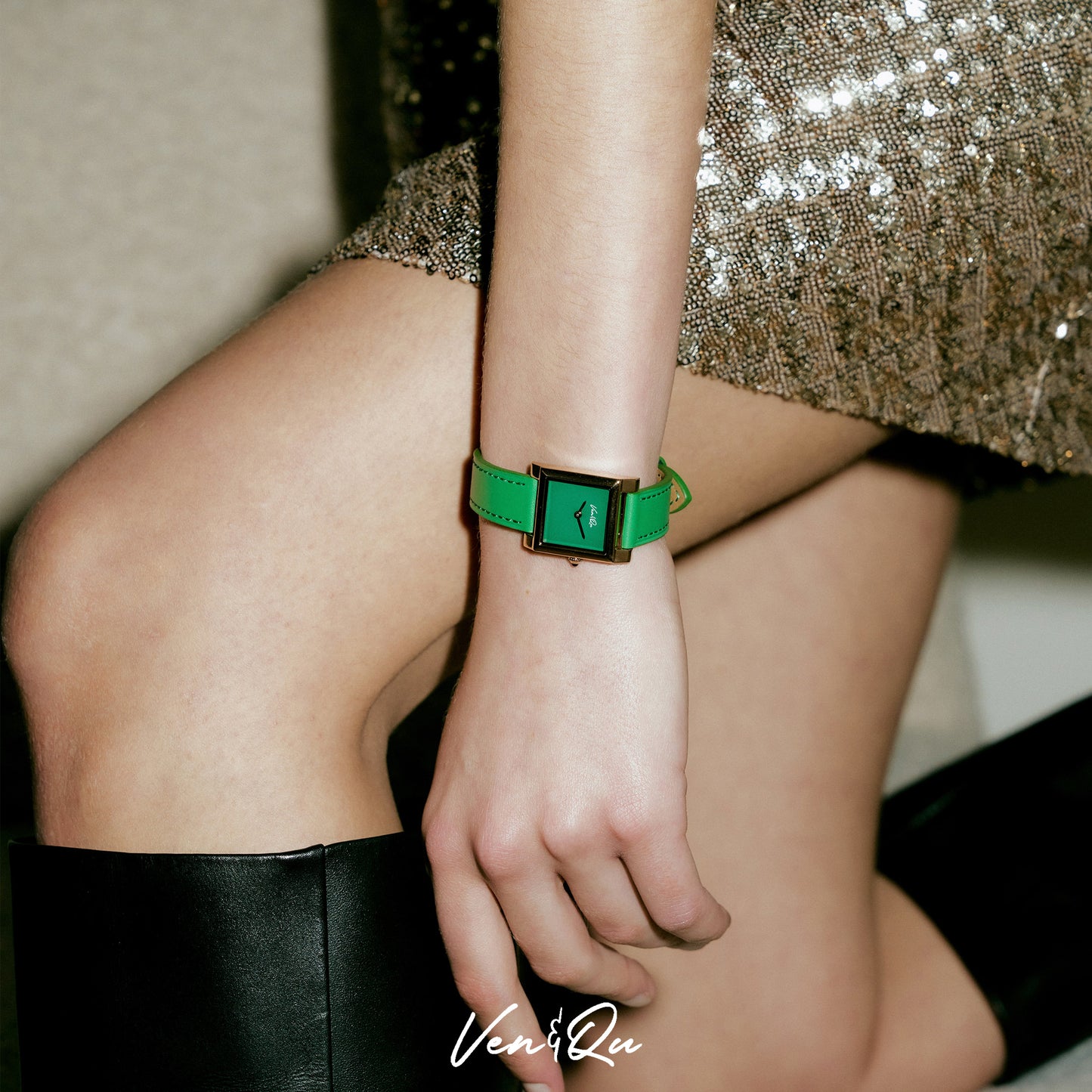 DORIS-Rosegold/Green