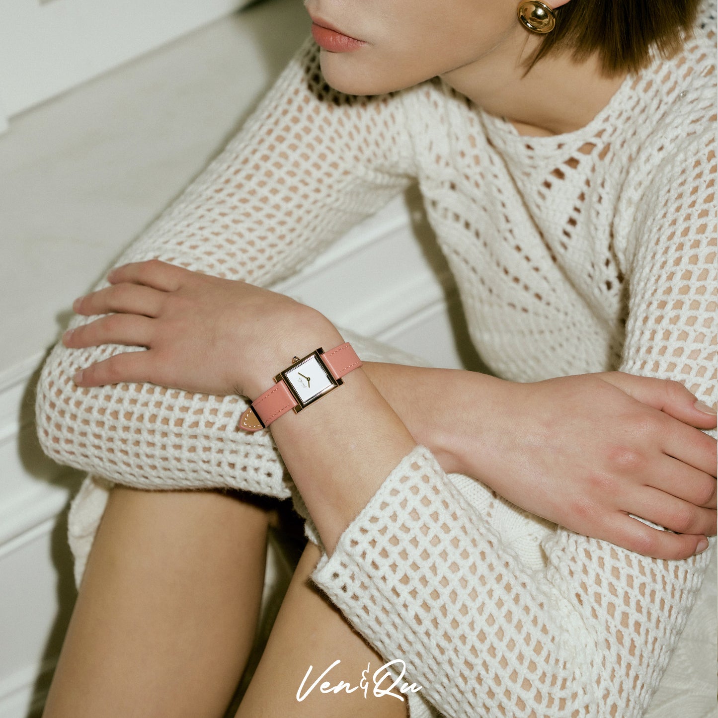 DORIS-Rosegold/White/Coral