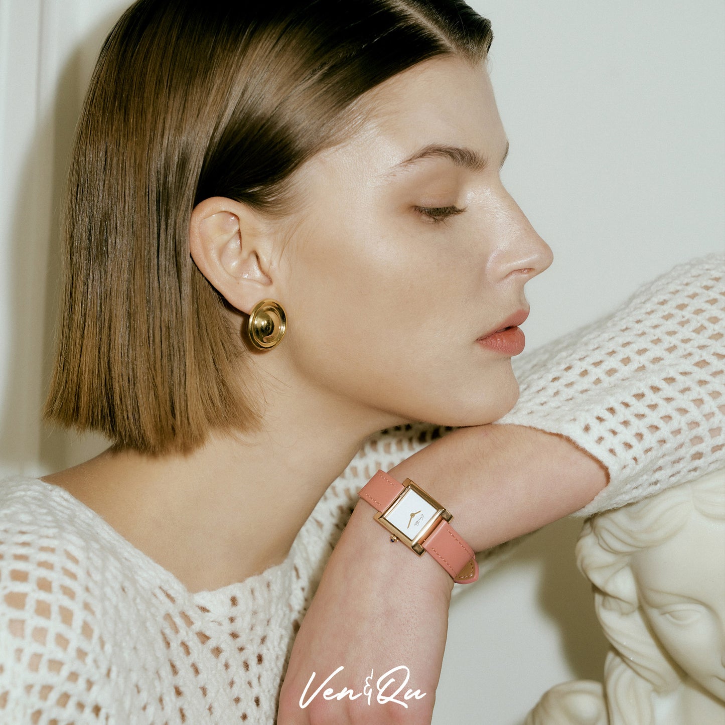 DORIS-Rosegold/White/Coral