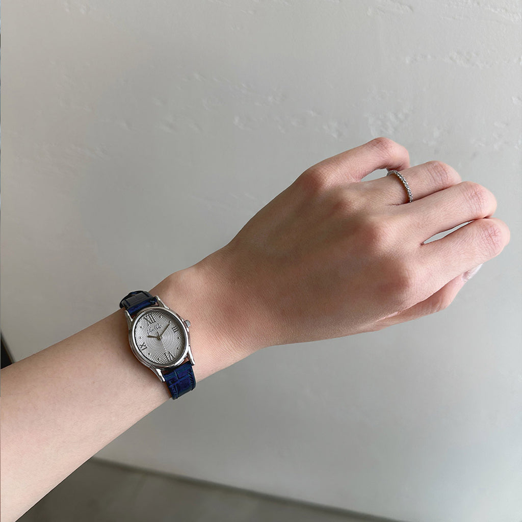 Gem-sølv/taupe (marine skinn)