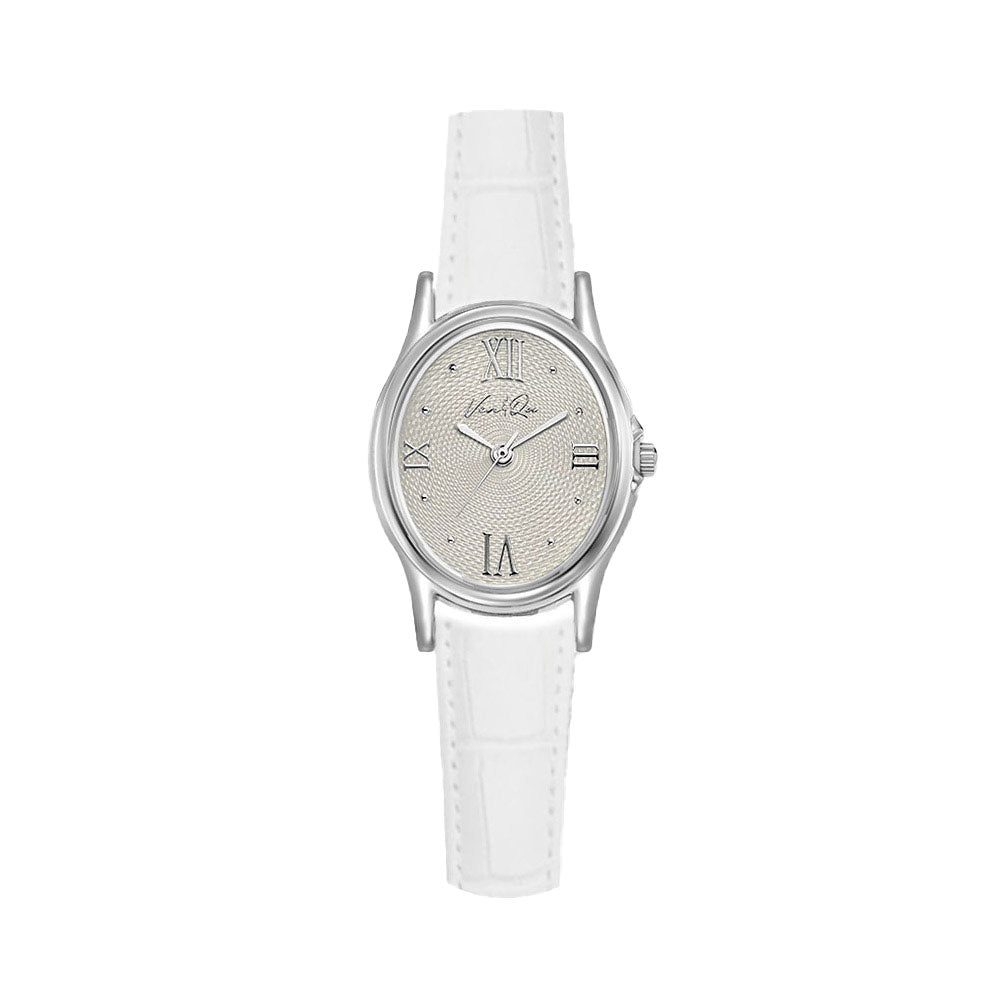 Gem-sølv/taupe (hvitt skinn)