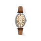 Dome/Silver/Coral (Brown leather)