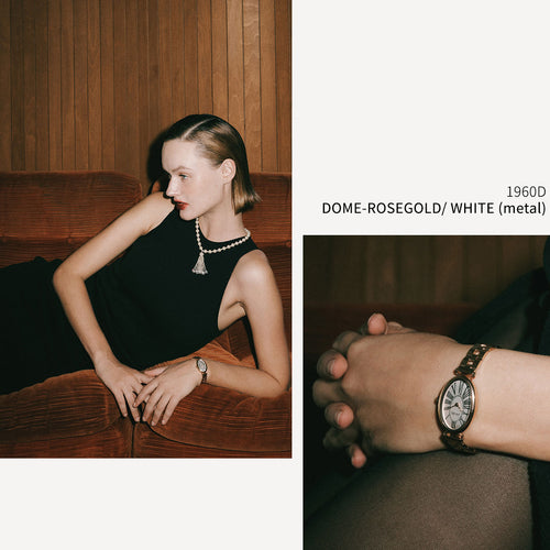 Dome-Rosegold/Hvid