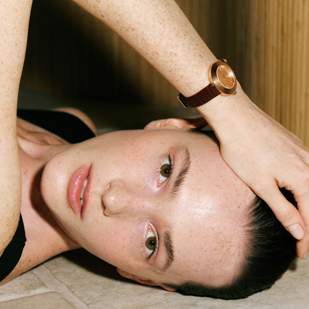 Volante Atelier-Rosegold (braunes Leder)