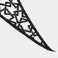 The Flow Linked Silk Scarf-Black Cream