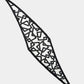The Flow Linked Silk Scarf-Black Cream