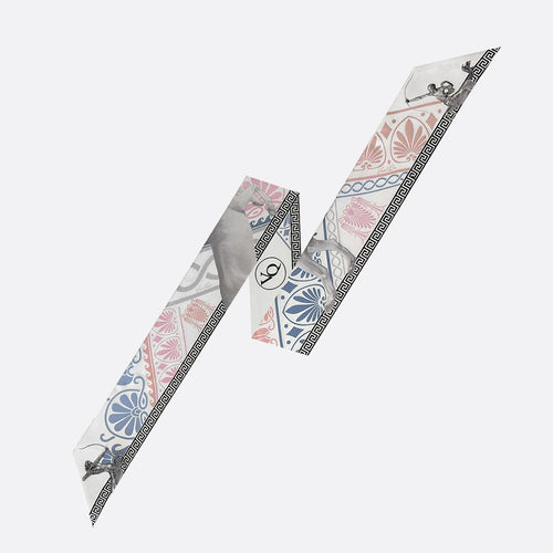 Cantaur-Ivory Long Silk Scarf