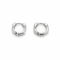 [925 Silver] 1903. Crashed hoop earring