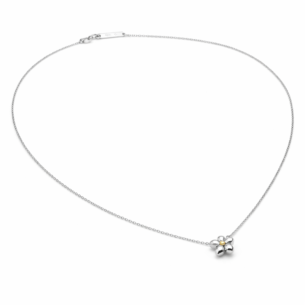 [925 sølv] 1902. Blomstrende halskjede (18K)