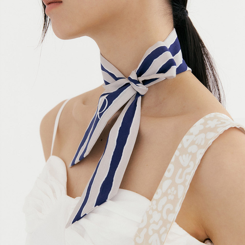 Ma Cherie Scarf Point Twill Oxford Bag - Beige