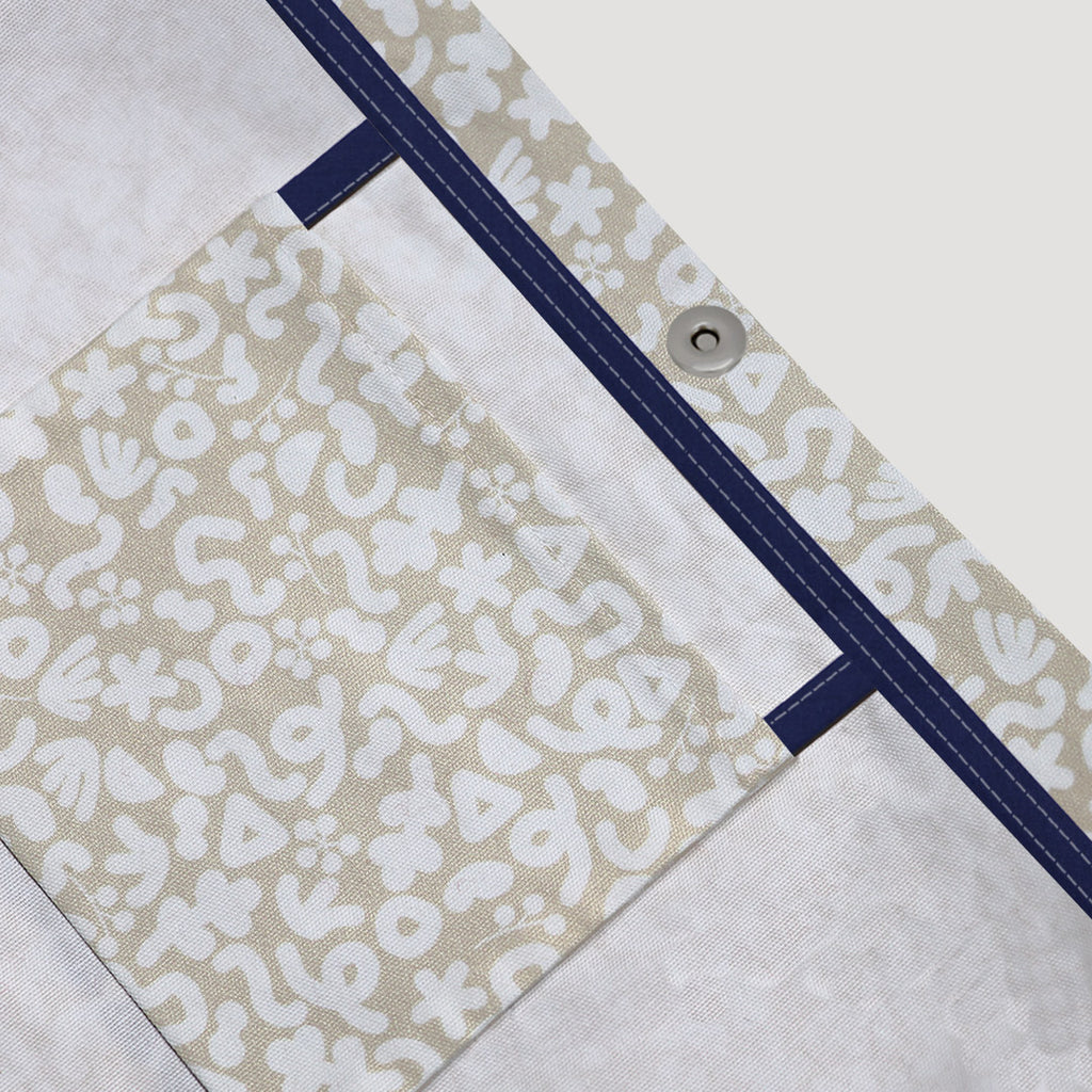 Ma Cherie Scarf Point Twill Oxford Bag - Beige