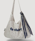 Ma Cherie Scarf Point Twill Oxford Bag - Beige