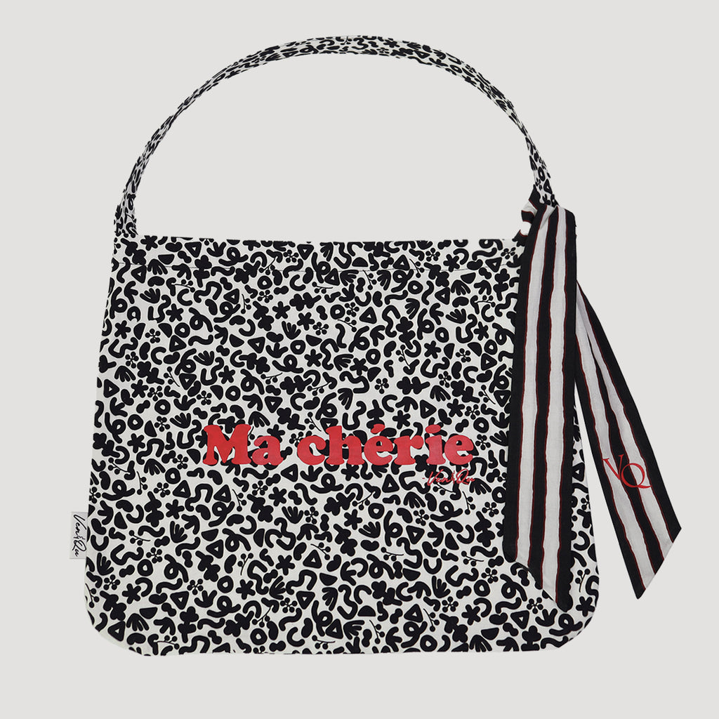 Ma Cherie Scarf Point Twill Oxford Bag - Beige