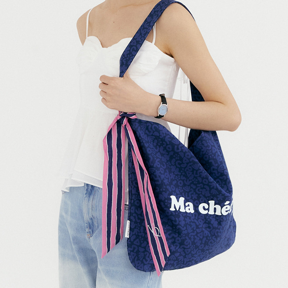 Ma Cherie Scarf Point Twill Oxford Bag - Beige