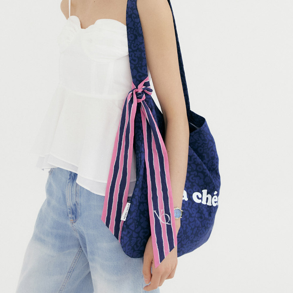 Ma Cherie Scarf Point Twill Oxford Bag - Beige