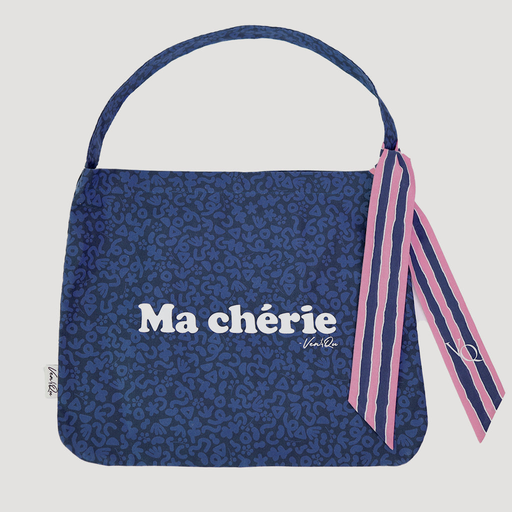 Ma Cherie Scarf Point Twill Oxford Bag - Beige