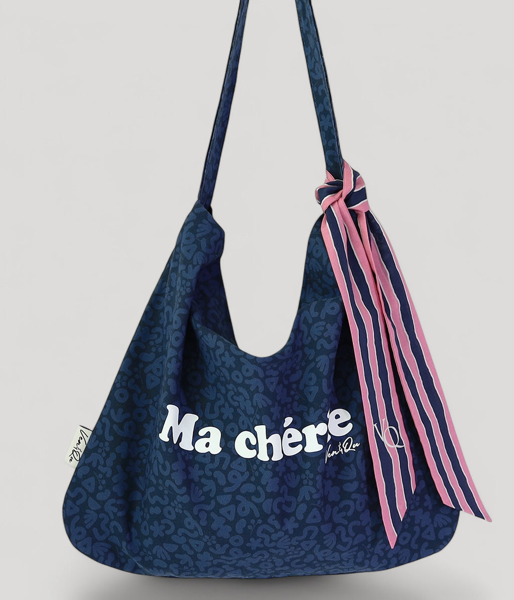 Ma Cherie Scarf Point Twill Oxford Bag - Beige