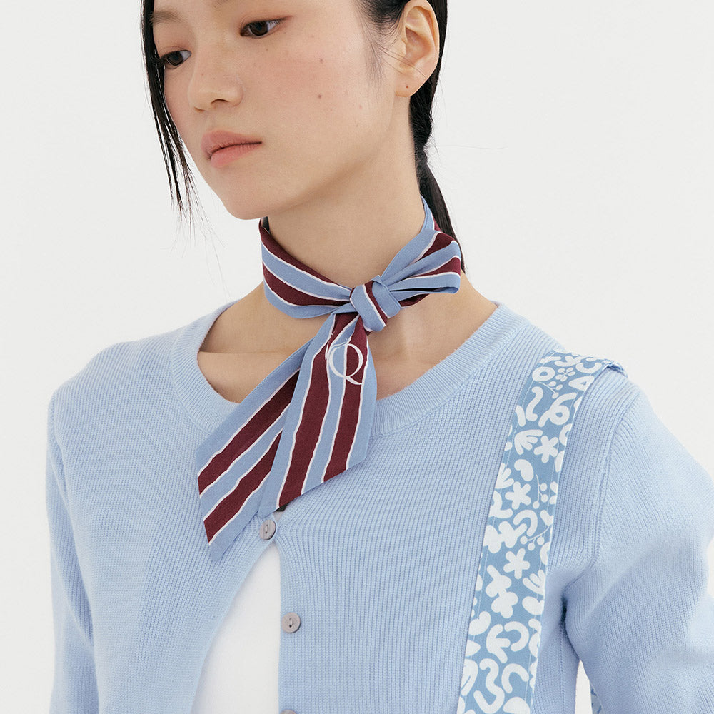 Ma Cherie Scarf Point Twill Oxford Bag - Beige