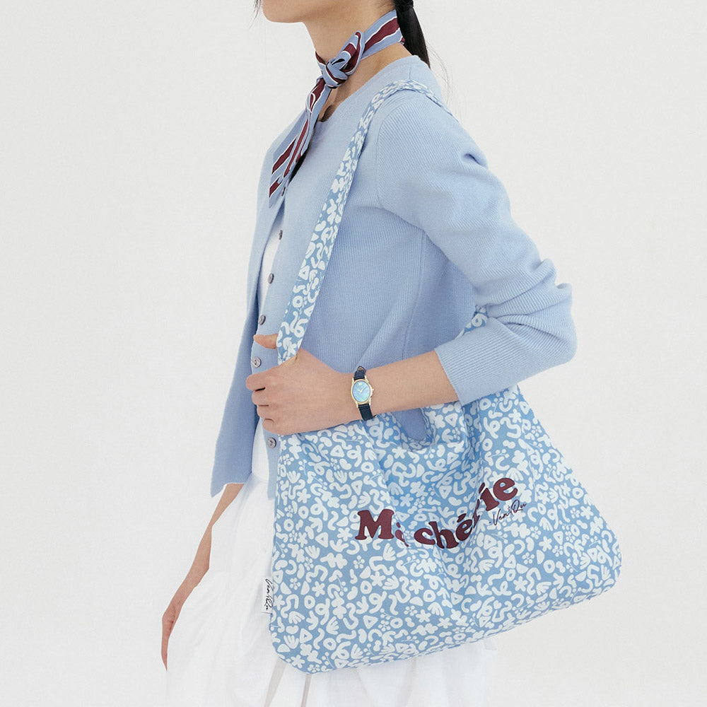 Ma Cherie Scarf Point Twill Oxford Bag - Beige