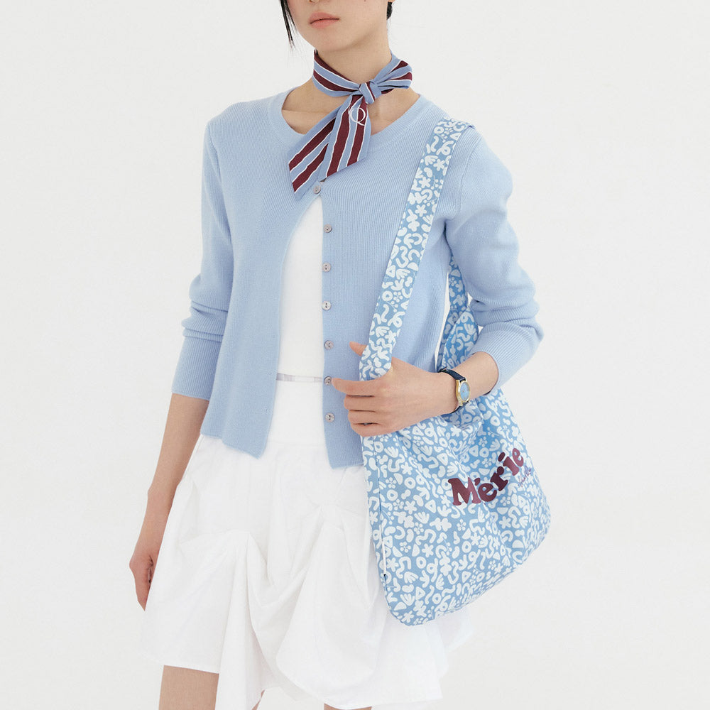 Ma Cherie Scarf Point Twill Oxford Bag - Beige