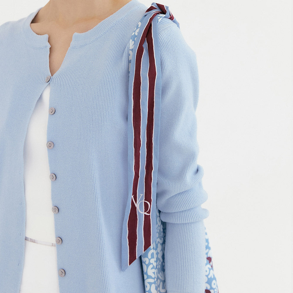 Ma Cherie Scarf Point Twill Oxford Bag - Beige