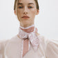 Пейсли Гарден-лиловый розовый длинный шелковый шарф Twilly