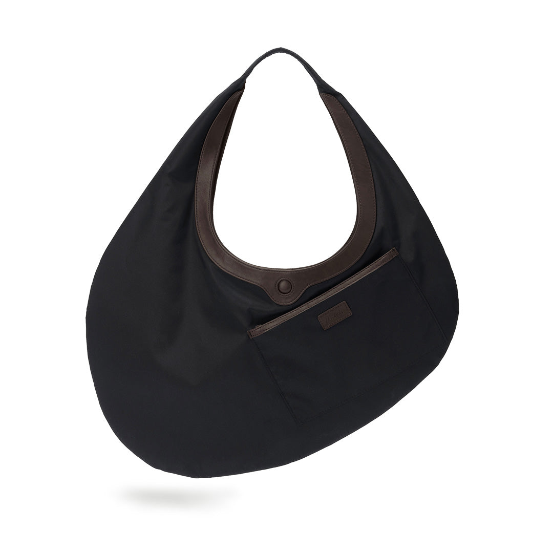 Pebble Shoulder Bag - Reversed Brown (Nylon)