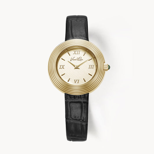 Volante Atelier-Gold (Black leather)