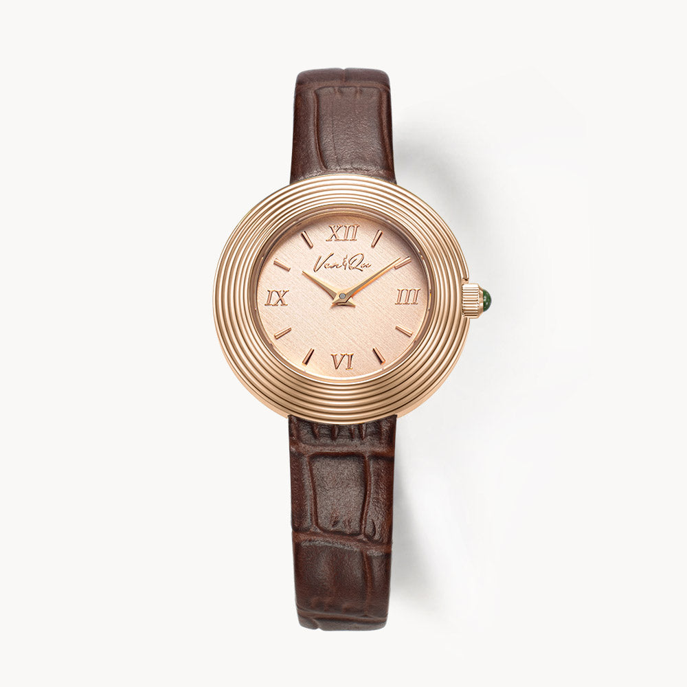 Volante Atelier-Rosegold (braunes Leder)