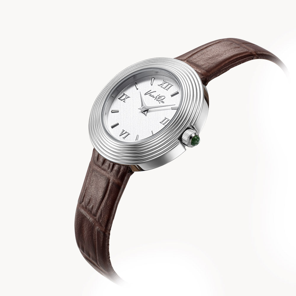 Volante Atelier-Silver (Brown leather)