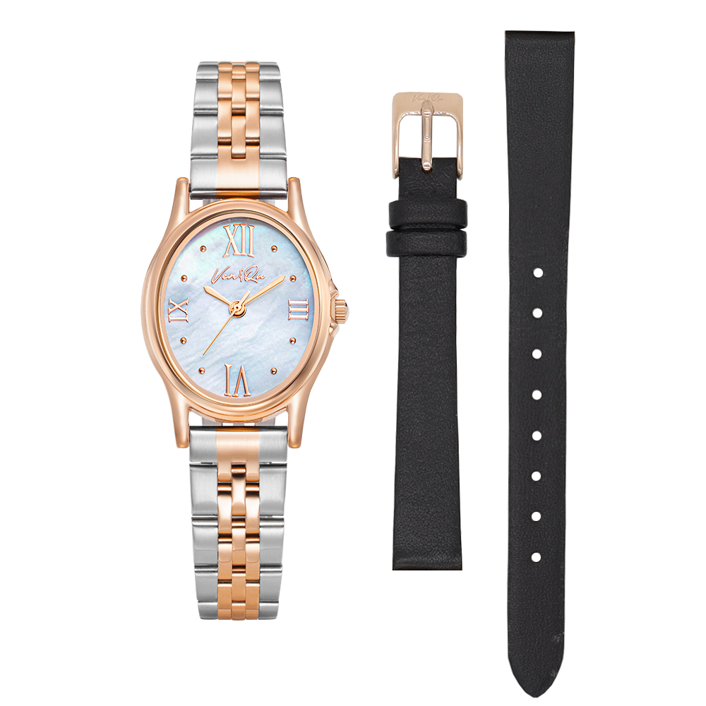 Ven&Qu Gem women's watch, rosegold and opal with rosegold-toned metal band – additional photo 9