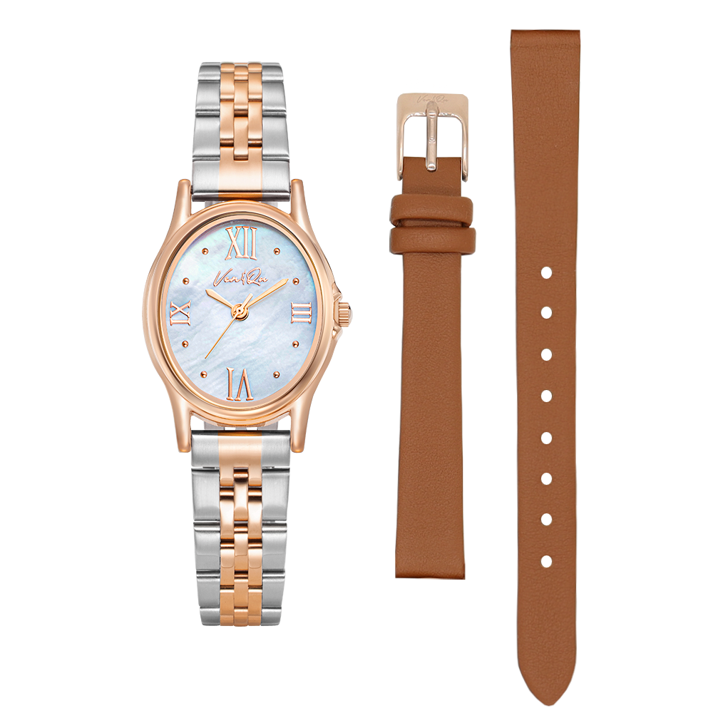 Ven&Qu Gem women's watch, rosegold and opal with rosegold-toned metal band – additional photo 10