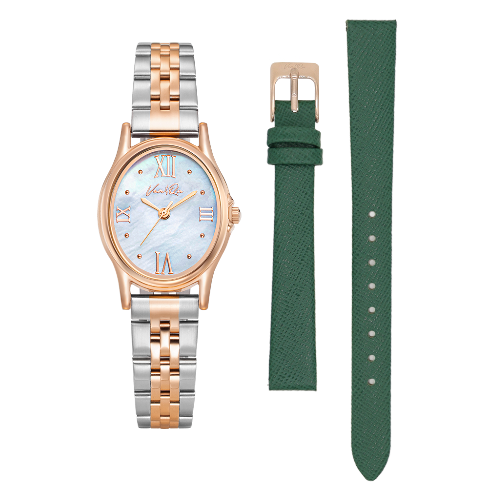 Ven&Qu Gem women's watch, rosegold and opal with rosegold-toned metal band – additional photo 12
