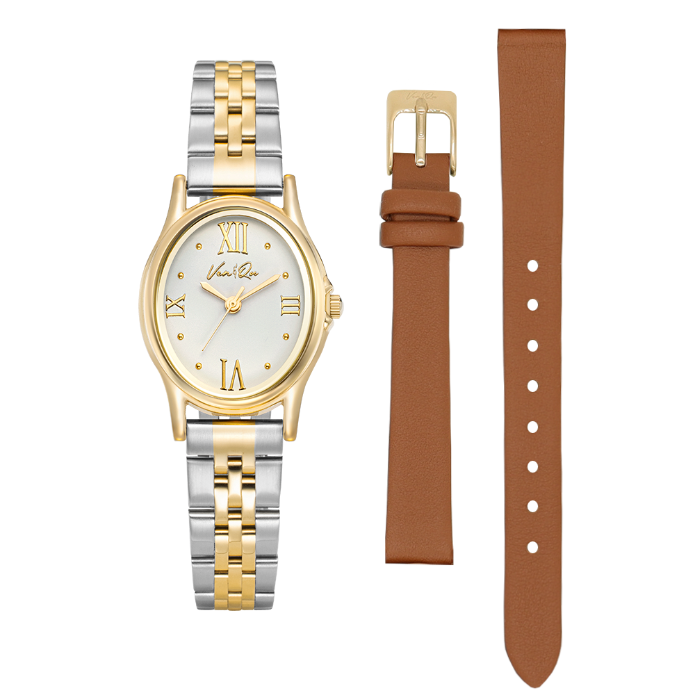 Ven&Qu Gem women's watch, gold and pearl with gold-toned metal band – additional photo 10