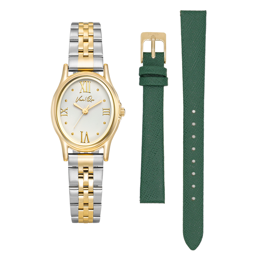 Ven&Qu Gem women's watch, gold and pearl with gold-toned metal band – additional photo 12