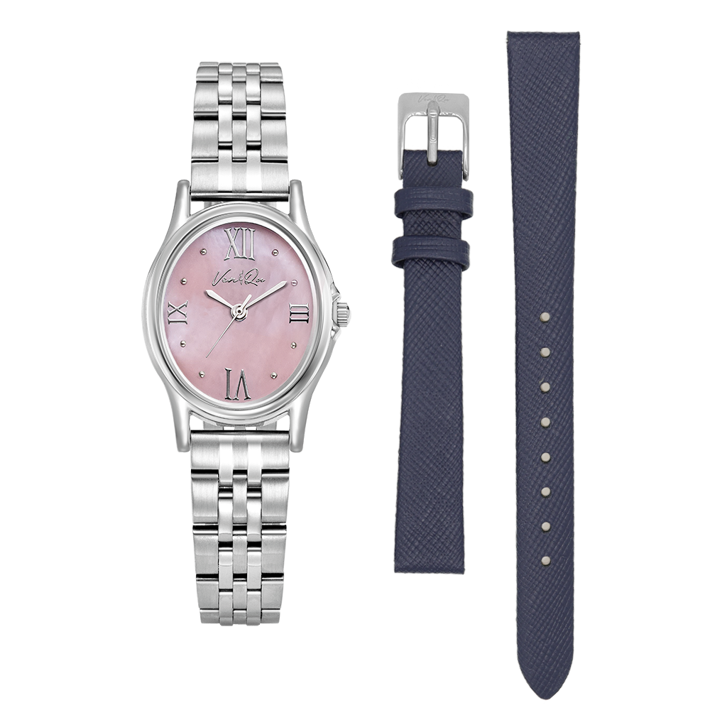 Ven&Qu Gem women's watch, silver and rose with silver-toned metal band – additional photo 12