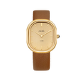 Louise-Gold/Vintage Gold (unisex) (Brown leather)
